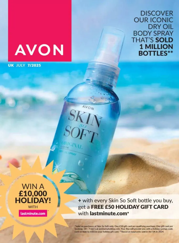 Cover for Avon Latest Brochure July 2025