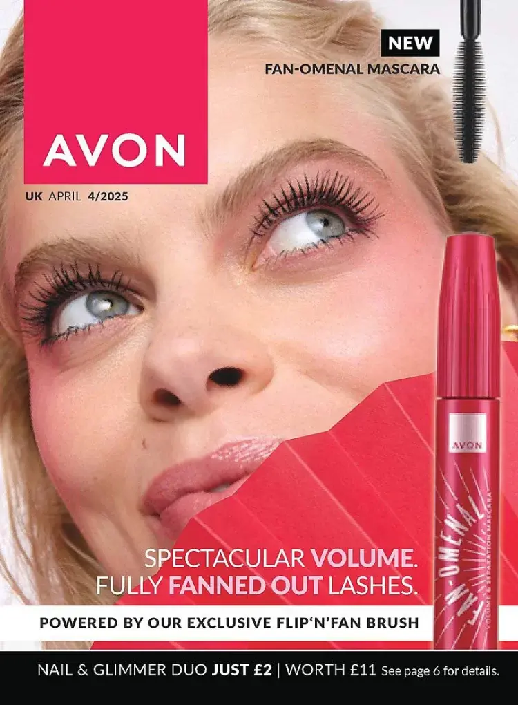 Cover for Avon Latest Brochure April 2025