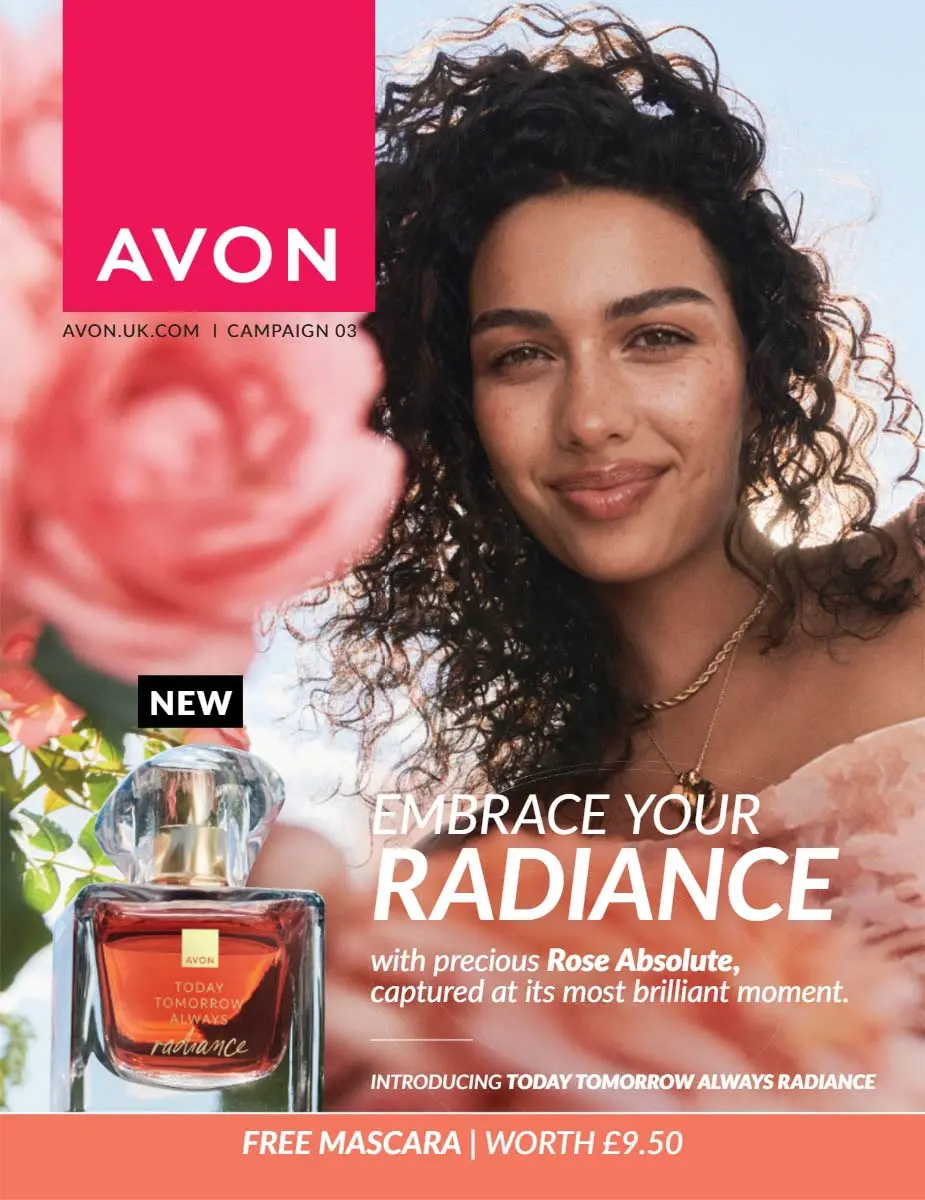 Cover for Avon Latest Brochure March 2025