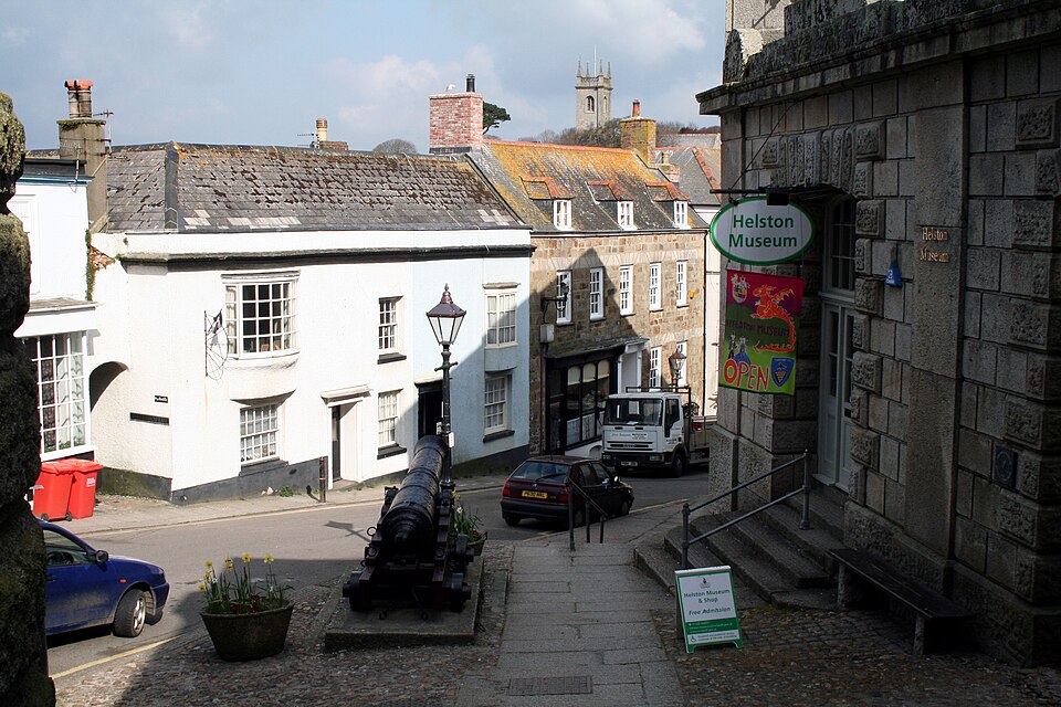A local photograph of Helston, sourced from Wikimedia Commons.